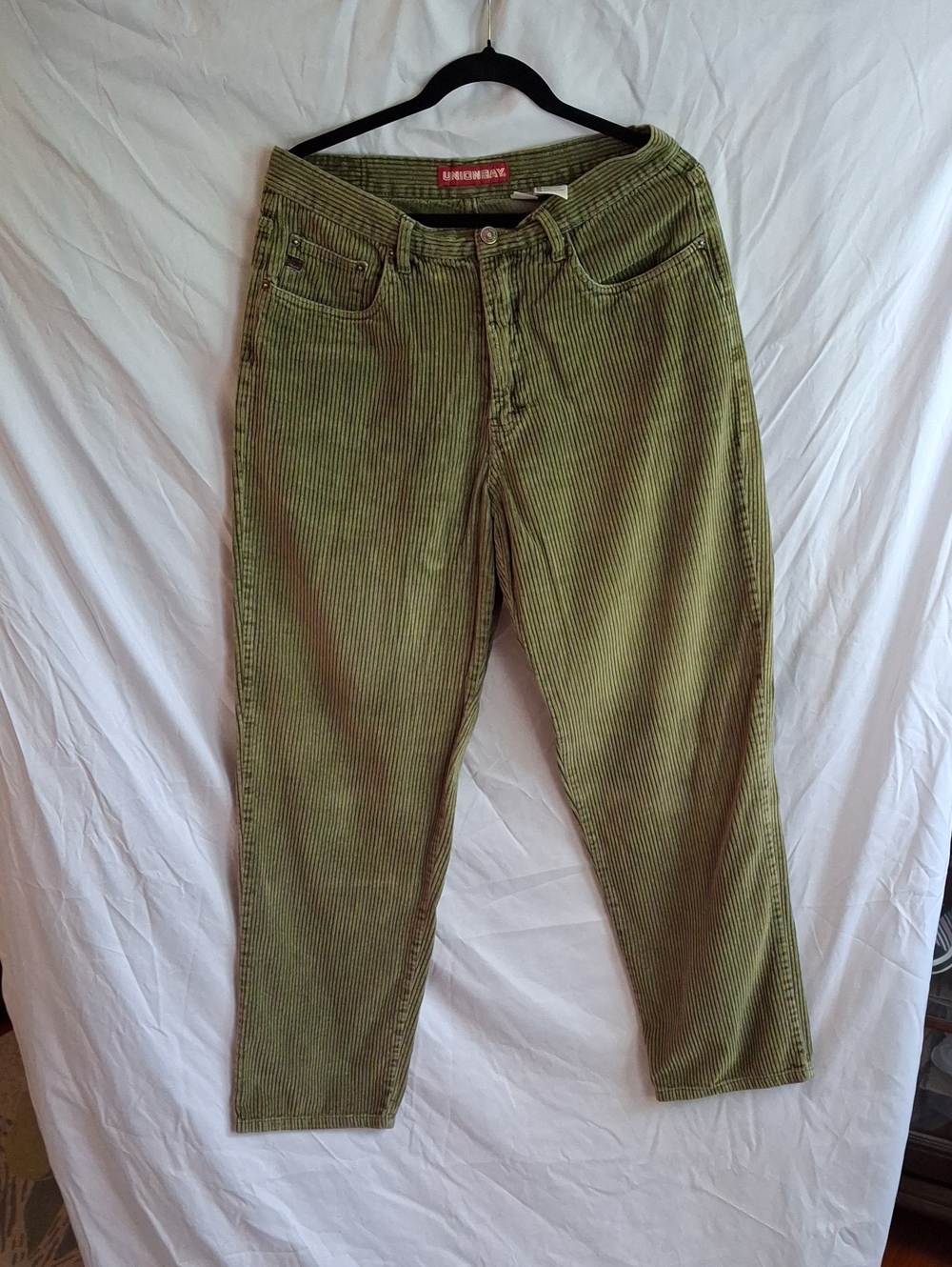 UNIONBAY Olive Green Corduroy Straight Leg Pants